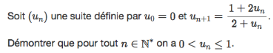 exercice maths récurrence correction vidéo