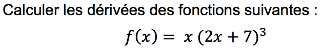 calcul dérivée avec correction vidéo