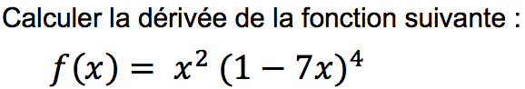 calcul dérivée avec correction vidéo