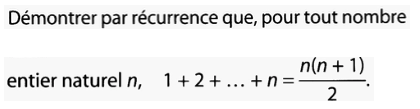 exercice maths récurrence avec correction vidéo